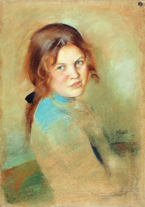 Ragazza con le trecce - Art Museum of Estonia's painting collection, Tallinn
